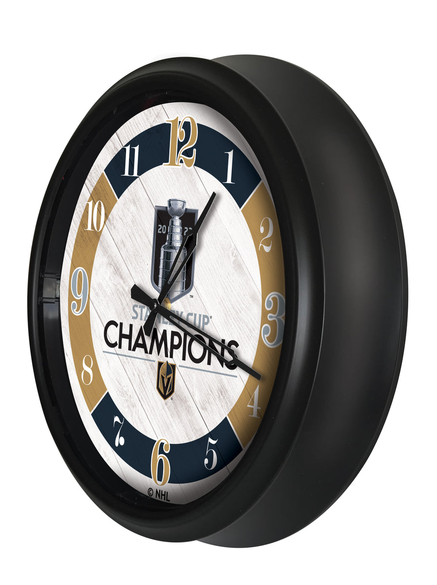 Vegas Golden Knights - 2023 Stanley Cup Champions Double Neon Wall Clock 19